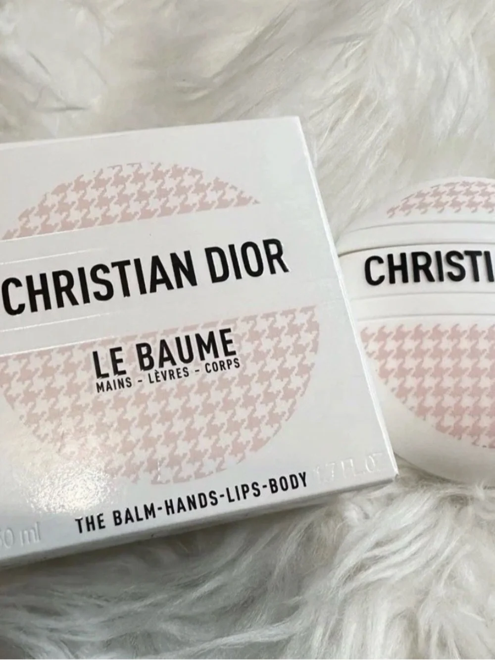 Dior Le Baume Pink Houndstooth 50ml – Limited Edition Hand & Lip Balm